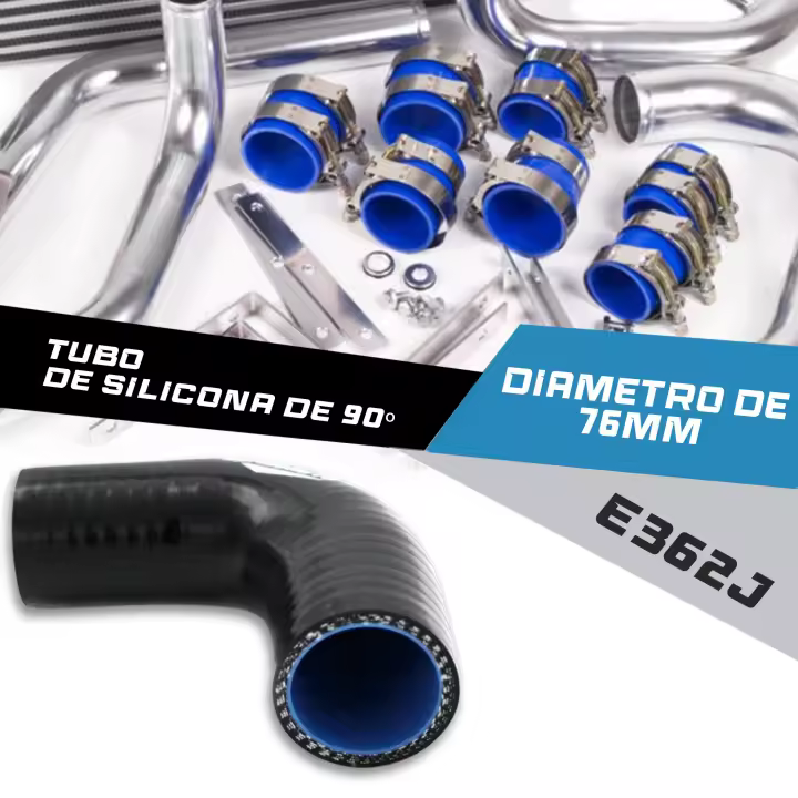 MODAUTO Manguera de Silicona Acoplador, Tubo de Silicona 90°, Universal, 3/4 Capas, Alto Rendimiento - 1