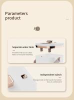 Umidificador USB Grande 1.8L Con Doble Bico Luz Nocturna Para Escritorio Habitación Coche Atomizador Portátil Método De Humidificación Descarga De Nieve Potencia 5W Voltaje 5V Ruido <36db - details 8