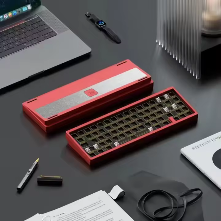 Teclado Mecánico Weikav Lucky65 V2 Kit De Personalización 3 Modos Bluetooth Hotswap Estructura De Ganchos RGB Regalo Para Gaming - 1