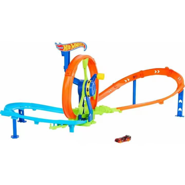 Hot Wheels Stunt Tracks Circuito Reto Turbina Circuito para coches Mattel - 1