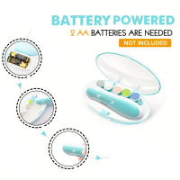 Cortauñas Eléctrico Para Bebé Con Luz LED 1pc Seguro Para Recién Nacidos Y Niños Pequeños Cortauñas Con Fregadero Para Bebé - details 4