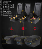 Caja De Reposabrazos Para Hyundai I10 Con Almacenamiento Central Accesorios De Coche Piezas De Retrofits Dedicadas Material De Cuero Y Plástico ABS - details 8