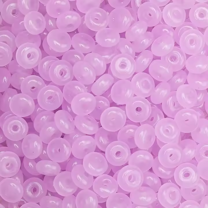 Lotes De 10G De Cuentas De Vidrio Super Excepcionales Domésticas De 3x6mm Para Joyería Hecha a Mano DIY Imitación De Jade Abacus - 1
