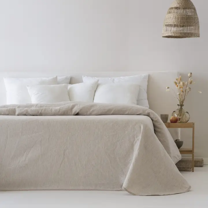 ETHERE MAISON - Colcha jacquard algodón Aura Lino - 1
