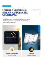 1PC Luz Solar Exterior Impermeable Con Sensor De Movimiento Y Control Remoto 3 Modos 192 LED Para Patio Garage Jardín - details 13