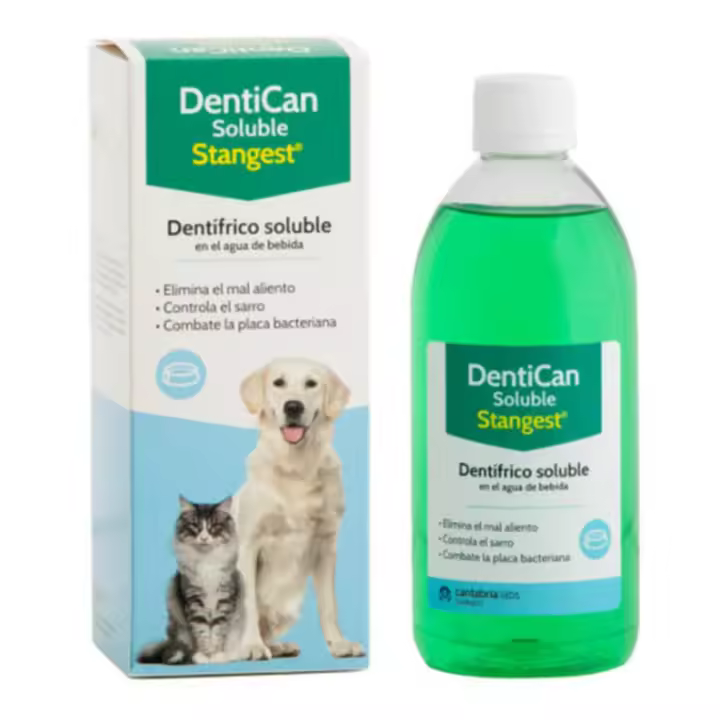 Stangest Dentican Soluble Enjuague Bucal para Perros y Gatos - 1