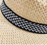 Sombrero para El Sol Hombre,Verano Paja Sol Sombrero de Paja, perfecto para hacer senderismo, Playa, cycling y montañismo. - details 3