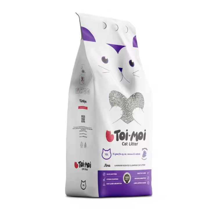 TOI MOI Arena para gatos de bentonita sódica y lavanda 10L - 1