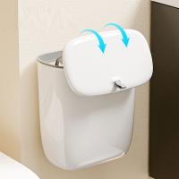 Bandeja De Cocina Caliente 13L Baño Con Cierre Colgante De Pared Recipiente De Basura De Gran Capacidad Plástico Sin Químicos Peligrosos - details 6
