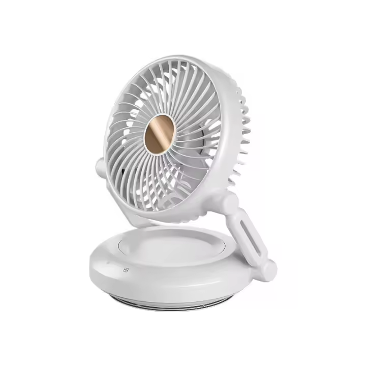 Ventilador de Mesa, Oscilación Automática de 120 °, Iluminación LED, Ventilador Silencioso USB, Ajustado PARA EL Hogar, Oficina, Dormitorio - 1