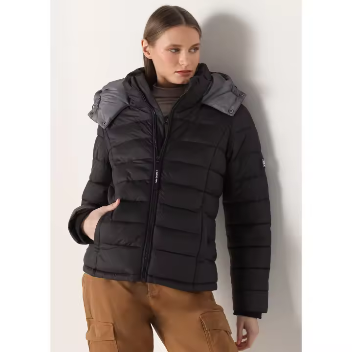 LOIS JEANS - Abrigo Puffer acolchado con capucha - 1