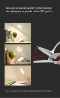Lámpara De Escritorio LED Con Clip Y Carga USB Batería De Litio Integrada Iluminación Táctil Para Estudio Lectura - details 9