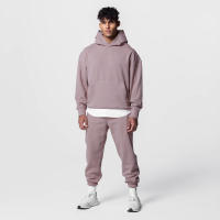 Sudadera De Algodón Grueso Para Hombre Con Capucha Deportiva Casual Conjuntos De Entrenamiento Pantalones Y Sudadera Para Gimnasio Y Correr - details 4