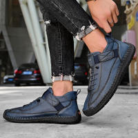 Zapatos Casuales Para Hombre De Cuero Hacer a Mano Transpirables Mocasines De Moda Talla Grande 38-48 Zapatos De Barco Lujo - details 20