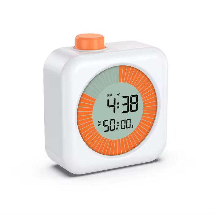 Temporizador de Cocina, temporizador visual digital, función de Reloj y Alarma, 12/24 horas, para aprever, hacer ejercicio y Cocinar. - 1