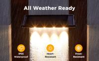 2 Pack Luces Solares Para Pared 4 LED Luces De Valla Solar Impermeables Para Jardín Y Camino Luz Solar Para Postes De Pista Modernas - details 4