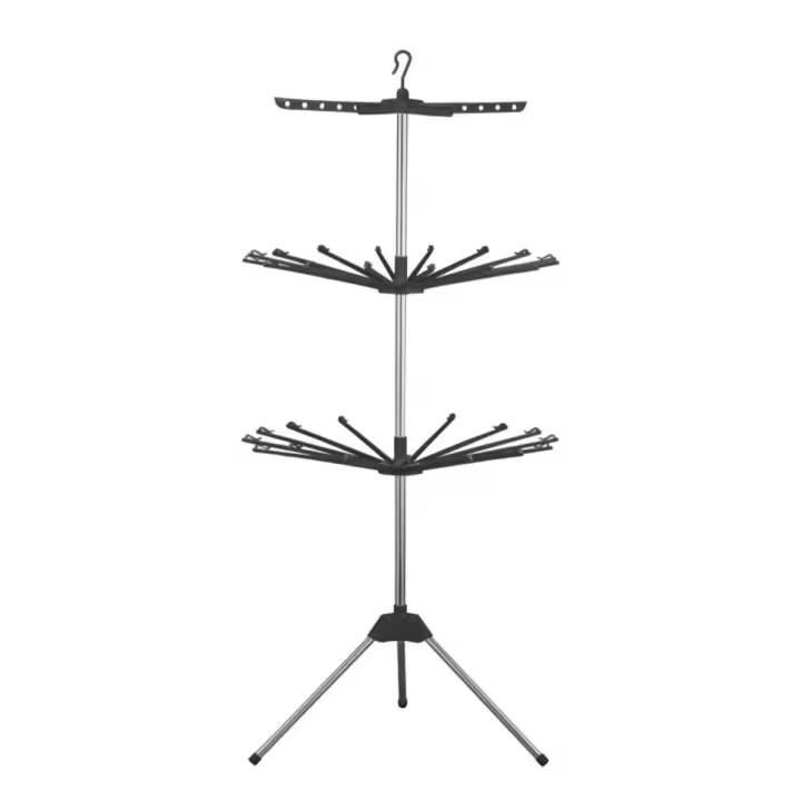 Tendedero Vertical - Tendedero de 3 Niveles -  2 Brazos para perchas - 11.8 M Para Tender - 24 Perchas | XHC BRICO - 1