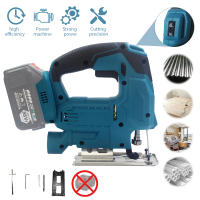 2800RPM Sierra eléctrica inalámbrica de cambio rápido de hoja, herramienta de carpintería para batería Makita de 18V, guía de luz LED de 6 engranajes, 65mm - details 3