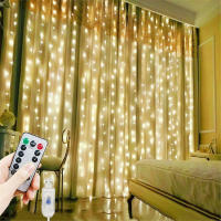 Luz De Cinta Festoon USB De Navidad Para Decoración Del Hogar Y Ramadán Guirnalda De Luces De Hadas Cortina Decorativa Para Año Nuevo - details 5