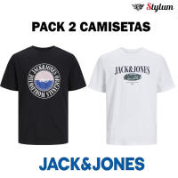 Jack & Jones Hombre Pack 2 Camisetas De Algodón Mod JORCOBIN moda casual informal Ref 250411 - details 1