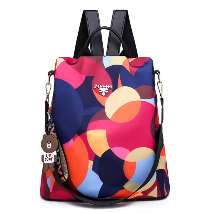 Multifuncional antirobo mochilas Oxford bolsas de hombro para adolescentes niñas de gran capacidad de viaje Bolsa de la escuela - 1