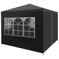vidaXL Carpa Celebraciones 3x3 m Toldo Marquesina Cenador Tienda Cubierta Color Azul,  Blanco,  Antracita y mas - details 2