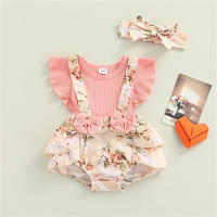 Vestido De Princesa Para Bebé Niña De Algodón Con Volantes Y Mariposa Floral Vestido Casual Veraniego Para Recién Nacidos 0-18 Meses - details 1