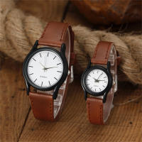 Reloj De Cuarzo Minimalista Para Parejas Correa De Cuero Múltiples Colores Accesorio De Ropa Casual Reloj Simplicidad - details 21