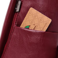 Mochila De Cuero antirrobo para mujer, bolso de de de hombro vintage, mochila viaje alta capacidad, - details 18