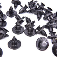 100PCS Clavos De Plástico Negros Para Nissan Retenedor De Parachoques Y Guardabarros Tamaño 8mm Clavija De Automóvil - details 1
