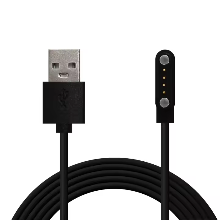 Ociodual Cable Usb Cargador para Reloj Inteligente Modelo Universal 4 Pines 7,8 mm Base Magnética-Varios modelos smartwatches.Negro - 1