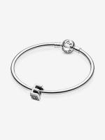 Pandora - Charm with The Letra E of the alphabet-Plata de Legislación - details 0
