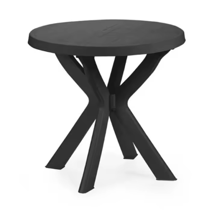 PROGARDEN Mesa Resina Don 70 Cm Antracita - Resistente a la Intemperie - 1