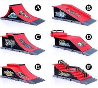 Mini Parque de patines para patinetas de Dedo, combinación de pistas, Rampa para patinetas de Juguetes - details 0