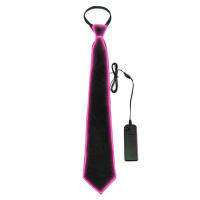 Corbatas luminosas hilo de neón Luminosos Fluorescentes  Luminous tie   Corbata luminosa para fiestas - details 0