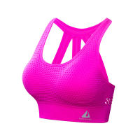 Sujetador Deportivo Grande Para Mujeres Sin Costilla Transpirable Antichoque Para Gimnasio Y Yoga Con Cojinetes En Color Rosa Rojo Blanco Negro Azul Marino - details 9