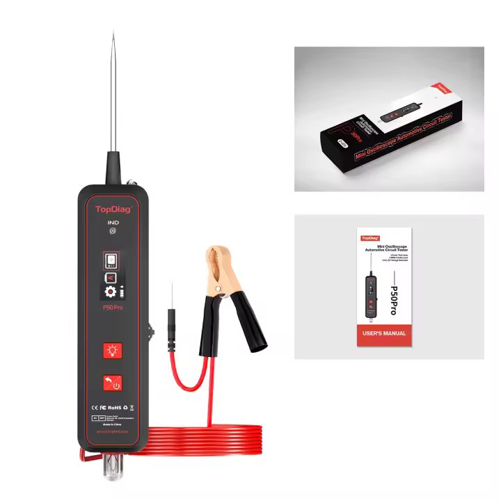 Topdiag P50 pro Mini Osciloscopio Multifuncional Para Pruebas De Circuitos Automotrices Detector Eléctrico De 0-45V Con JDiag - 1