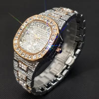 Reloj De Pulsera De Cuarzo Para Hombre MISSFOX Clásico Lujo Con Diamantes Full En Plata Acero Inoxidable Resistente Al Agua Y Shock - details 21