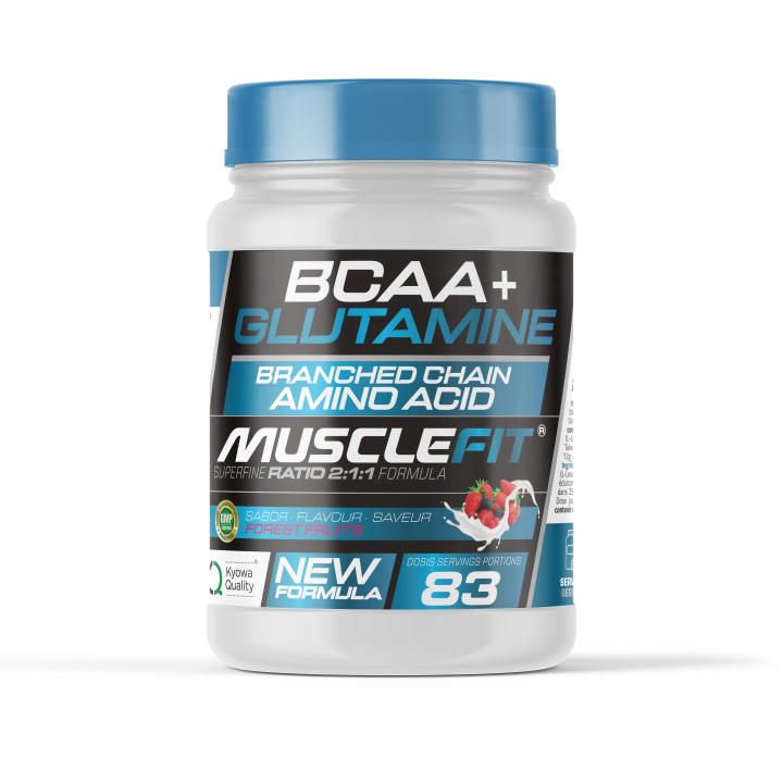 Glutamina + BCAA´s 500g - MuscleFit  Aminoácido