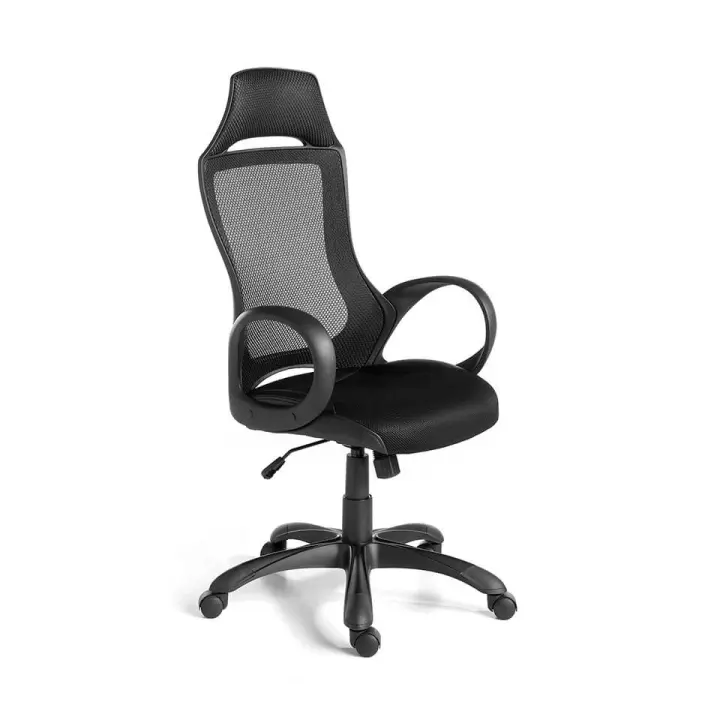 ANGEL CERDÁ 4074C Silla oficina giratoria negro , Negro , Tela , 63 x 64 x 120/132 cm. - 1