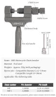 Lebycle Herramienta De Reparación De Cadena Para Motocicleta Triciclo Y Bicicleta Rompe Cadena 420-530 Splitter De Corte Y Soldadura Herramienta De Reparación De Ciclo - details 3