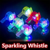 LED Light up Whistle Glow Whistles Con Lanyard Para Fiesta Noche Brillo En El Dark Para Cumpleaños Bodas Party Supplies - details 3