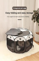 Carpa Plegable Para Mascotas Silla De Arena Durable De Tela Oxford Octagonal Móvil Para Perros Pequeños Y Gatos Jaula De Exterior - details 0