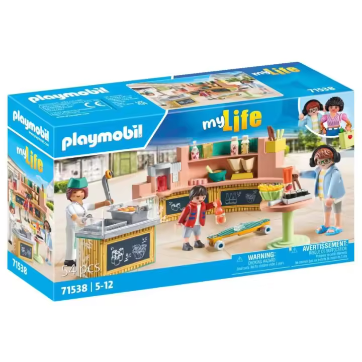Playmobil cantina (71538) My life con 3 figuras incluidas en el restaurante - 1