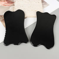 Gua Sha De Obsidiana Grande Herramienta De Cuidado De La Piel Y Masaje De Cristal Negro Para Elevación Del Piel Tamaño 120*70 Mm Peso 95 G - details 2