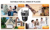 Cámara IP Exterior 4G Con Lente Dual 6K 12MP CCTV Visión Nocturna Color Audio Seguimiento Automático 3 Pantallas Inalámbrica - details 10