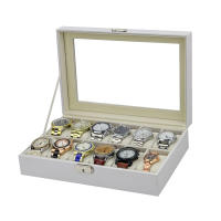 Caja De Relojes Organizador De 20 Slots En Cuero PU Para Hombres Caja De Exhibición De Relojes Regalo Con 61012 20 Espacios - details 9