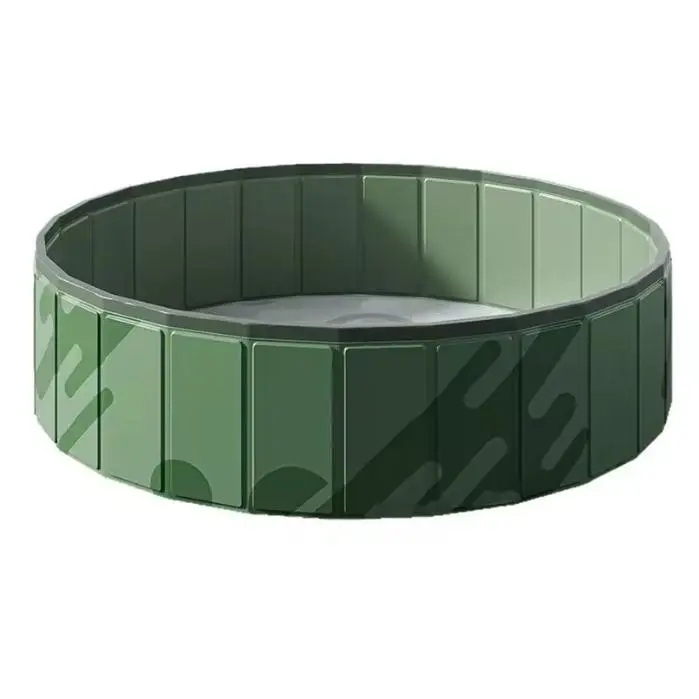 Petic - Piscina plegable para mascotas, bañera para perros, piscina plegable para interiores y exteriores con orificios de instalación y drenaje rápidos - 1