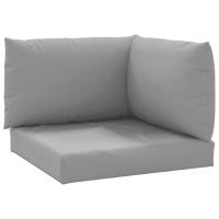 vidaXL Cojines para palets 3 unidades tela Oxford Color Gris,  Beige,  Azul claro y mas Cojín Decorativo de Asiento Cojines de muebles de salon - details 1