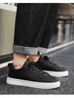 Zapatos De Cuero PU Sólidos Para Hombre Zapatillas De Moda Casual De Plataforma Trendy Student Cuero Artificial Lujo Zapatos De Primavera/Otoño - details 11